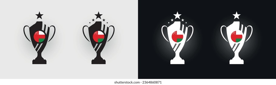 Oman Pokal-Pokal-Fußballmeisterin, Vektorgrafik