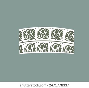 Omani Kummah or hat, which is worn with the traditional Dishdasha