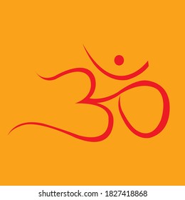 Icono de vector plano de símbolo OM/AUM