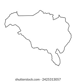 Ombella Mpoko prefecture map, administrative division of Central African Republic.
