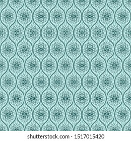 Ombre burst ornamental ogee pattern
