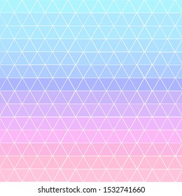 Ombre Pastel Arctic Sky Blue Lavender Purple Peach Lemonade Pink Triangle Pattern Background 