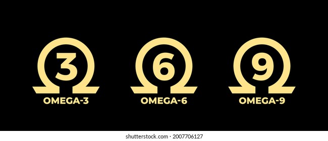 Omega 3 Source vector round badge logo icon