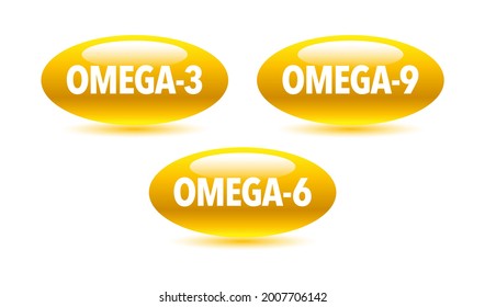 Omega 3 Source vector round badge logo icon