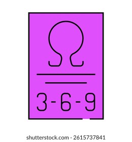 omega 369 nutrition fact line icon vector. omega 369 nutrition fact sign. isolated symbol illustration