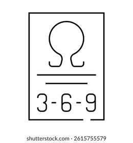 omega 369 nutrition fact line icon vector. omega 369 nutrition fact sign. isolated contour symbol black illustration