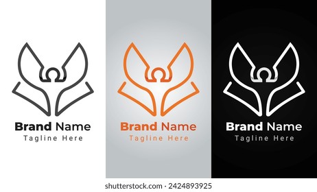 Omega Fox Logo, combination of fox head animal and omega elements