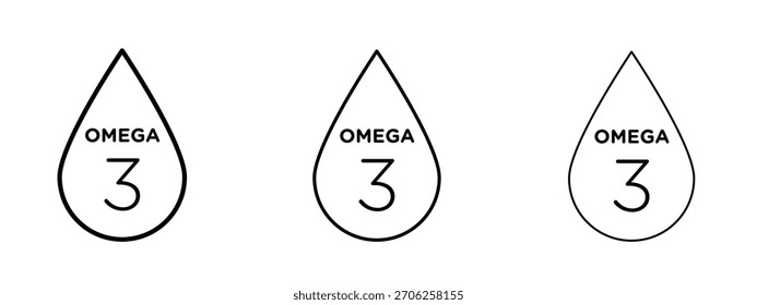 Omega icon linear style sign for mobile concept and web design.