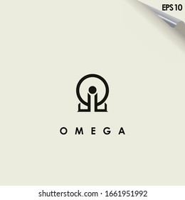 Omega Logo Design Vector Template. Modern Design. Omega Logo. Vector Illustration
