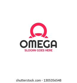 Omega logo template