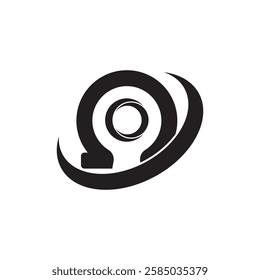 omega symbol icon illustration design