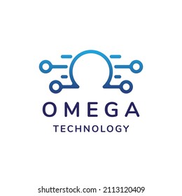 Omega Tech Vector Logo Design