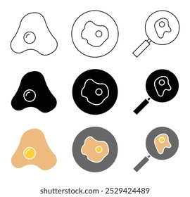 Omelet food icon in vector format