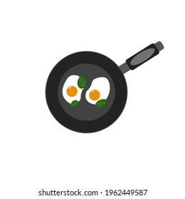 omelet in a frying pan
