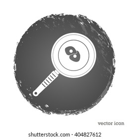omelet in frying pan vector icon