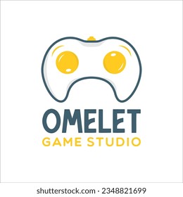 omelet game brand logo design
