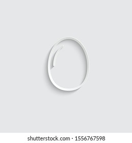   omelet icon. egg icon vector paper 