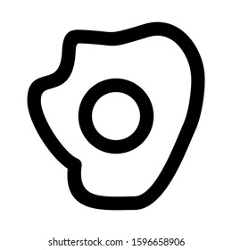 omelet icon isolated sign symbol vector illustration - high quality black style vector icons
