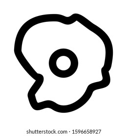 omelet icon isolated sign symbol vector illustration - high quality black style vector icons
