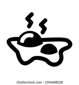 omelet icon isolated sign symbol vector illustration - high quality black style vector icons
