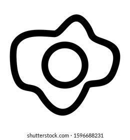 omelet icon isolated sign symbol vector illustration - high quality black style vector icons

