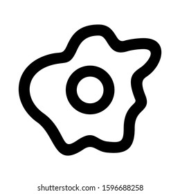 omelet icon isolated sign symbol vector illustration - high quality black style vector icons
