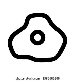 omelet icon isolated sign symbol vector illustration - high quality black style vector icons
