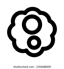 omelet icon isolated sign symbol vector illustration - high quality black style vector icons
