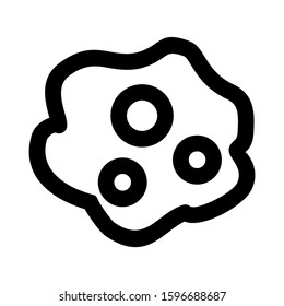 omelet icon isolated sign symbol vector illustration - high quality black style vector icons

