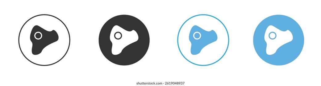 Omelet icon simple flat vector icon pack