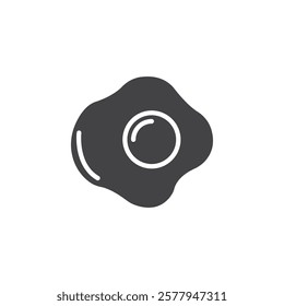 Omelet icon Simple thin line flat symbol