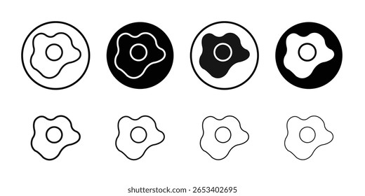 Símbolo isolado de vetor simples de ícone Omelet