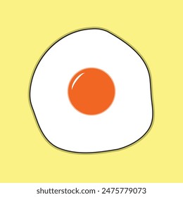 Omelet Icon Vector Illustration Flat Design