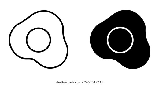  omelet icon white on background