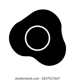  Icono de tortilla sobre fondo blanco