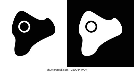 Omelet icons vectors set in solid style.