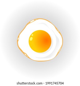 omelet illustration on white background