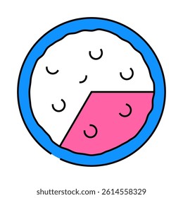 omelet spanish dish line icon vector. omelet spanish dish sign. isolated symbol illustration