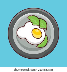 omelet Vector illustration on a transparent background.Premium quality symbols. vector line flat  icon for concept and graphic design.