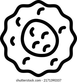 omelet Vector illustration on a transparent background. Premium quality symmbols. Thin line vector icons for concept and graphic design. 
