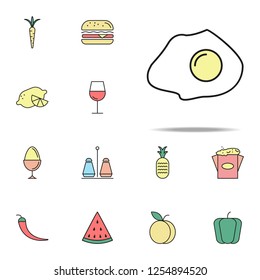 omelette colored icon. food icons universal set for web and mobile