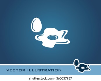 Omelette icon. Eps-10.