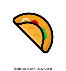 omelette icon illustration vector graphic