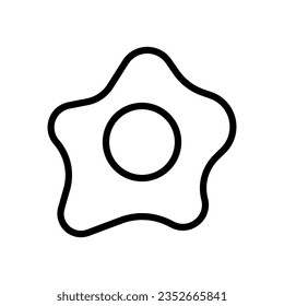 omelette icon line style vector