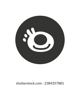 Omelette Icon on White Background - Simple Vector Illustration