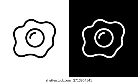 Omelette With Icon Set Design