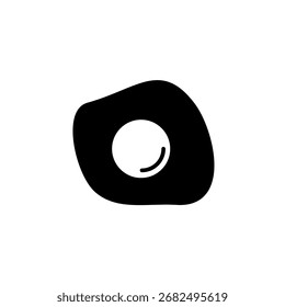 Icono de la tortilla, estilo plano simple, Ilustración vectorial, símbolo, pictograma de la Plantilla del logotipo del diseño, para UI o UX aislado en blanco para el App móvil, editable