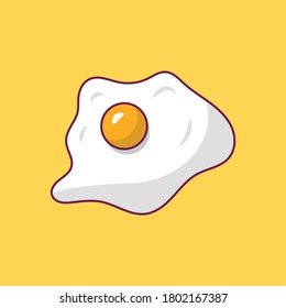 omelette vector flat color icon 
