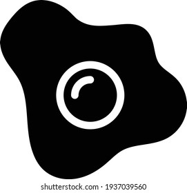 omelette vector glyph flat icon