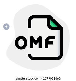 An OMF file is an audio file saved in a standard audio and video format Open Media Framework
